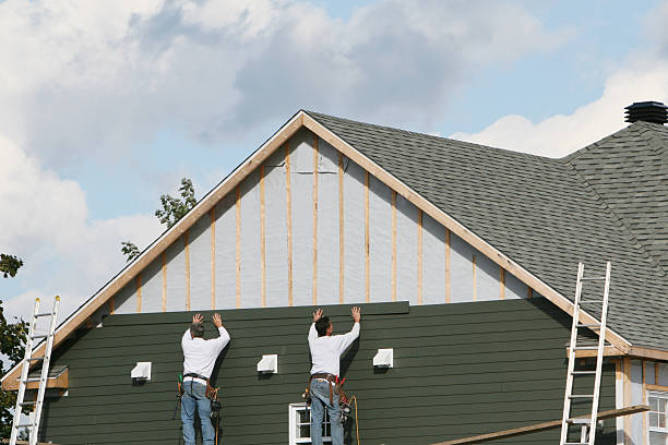 Professional Storm Damage Siding Repair technician working in Chesterfield, NJ